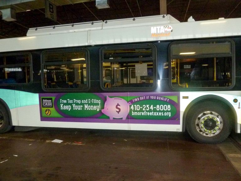 Baltimore CASH Bus Ad